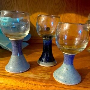 Beautiful ceramic candle holders or ? Made at the Rift Zone in kona Hawaii